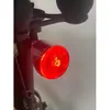 Luz Traseira para Bicicleta Valet com Auto-Indução Piscante Carregamento Solar Sensor de Vibração Luz de Advertência