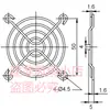 Rejilla protectora para ventilador de refrigeración 12cm rejilla protectora de ventilador/rejilla de ventilador de hierro/cubierta de ventilador 4/6/8cm/9/15