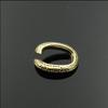Anillo abierto cuadrado retro de latón anillo abierto rectangular de latón pulsera de cadena de tela accesorios accesorios de ropa cadena