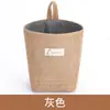 Almacenamiento de Escritorio Creativo de Algodón Lino Colgante Trasero de Puerta de Dormitorio Almacenamiento de Pared Bolsa Colgante Cesta de Almacenamiento de Yute