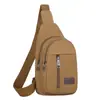 Riñonera de lona transfronteriza nueva para hombre, bolsa de pecho para hombre, mochila de moda para hombre, bolso de hombro, bolsa cruzada deportiva multifuncional
