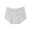 Ropa interior de algodón puro floral cuadrado pequeño 10A antibacteriana entrepierna extendida bóxers de algodón talla grande ropa interior para mujer al por mayor