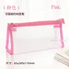 Estojo de malha transparente de grande capacidade ins simples especial para exames bolsa de armazenamento de bolsa de lápis para estudantes japoneses de aparência elegante