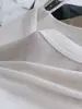 Camiseta de punto para mujer de manga larga, suave y flexible, de lana Lyocell Tencel, fina, de cuello en U, corte ajustado, para otoño