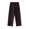 PersonalizaciónPantalones de Pierna Curva Yu Yue Ligeros Sin Presión Caída Natural Seda Sueltos Adelgazantes Cintura Elástica Pantalones Largos