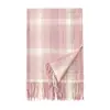 Bufanda gruesa de cuadros para otoño e invierno para niñas, calentador de cuello de invierno para parejas y estudiantes, elegante y cálido para ir al trabajo, chal con flecos estilo coreano