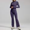 Roupas de Yoga com Cor Maillard Transfronteiriças, Sensação Nude, Emagrecedoras, para Corrida, Roupas Esportivas e de Fitness Slim Fit para Mulheres