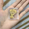 Pegatina para Teléfono Móvil de Oro Puro 999 2 Mg Dios de la Riqueza Caqui Ruyi Talismán de Paz para Atraer Riqueza y Hacerse Rico Regalo Popular Fabricante Venta al por Mayor