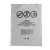 Bolsa con Cierre Personalizada de Advertencia Plástico Transparente Escarchado Amazon Transfronterizo Bolsa de Embalaje General para Ropa Advertencia