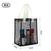 Bolsa de Higiene Pessoal Livework Coreana com Padrão de Olhos Fofo Bolsa de Mão Cilíndrica Bolsa Transversal para Maquiagem Bolsa de Praia de Malha Drenante