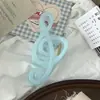 Garras de Cabelo Cor de Gel Nota Musical 13cm Estilo Nicho Simples Fresco Artístico Garra de Cabelo Para Trás da Cabeça Penteado Presilha Tubarão Acessório de Cabelo