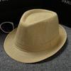 Sombrero de caballero de verano, estilo retro británico, de lino, para jóvenes, para hombres y mujeres, estilo jazz, informal, para el sol, para actuaciones escénicas.