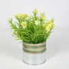 Planta artificial, flor artificial, planta verde, decoración de sala de estar, escritorio, flor de plástico, maceta floral, maceta, pequeños adornos