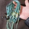 Multi-estilo ajustável jade pingente corda passepartout acessórios pingente corda jade hetian jade verde pingente jade corda