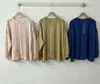 Novedades Primavera 2026 Tops para Mujer Camisas Camisas Sueltas Cárdigans Cárdigans Retro de Pliegues Acordeón Manga Larga Lino