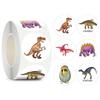 500 Hojas/Rollo Pegatinas de Recompensa Alentar 8 Patrones de Diseño Etiquetas Adhesivas Inspiradoras y Lindas de Animales para Niños