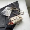 Bolso popular de este año para mujer otoño e invierno 2023 nueva moda textura hombro bolso cuadrado pequeño bolso bandolera de cadena celebridad de internet