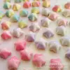 Estrelas Pentagonais Coloridas em Degradê Fofas Acessórios de Resina Artesanal DIY Gota de Creme Material para Capa de Celular Grampo de Cabelo