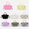Bolsa Súper Felpuda de Invierno Nueva para Mujer Transfronteriza Color Helado Bolso Bandolera Felpudo Ins Nicho Bolso Cruzado Peludo