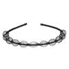 Mechones de Cabello Ensanchados y Engrosados, Diademas para Lavado Facial, Diademas Metálicas Onduladas de Celebridades de Internet para Hombres y Mujeres, Accesorios para Cabello Largo de Hombre al por Mayor