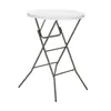 Mesa Redonda Plegable para Exteriores, Taburete Alto Plegable, Mesa de Bar para Cócteles, Portátil para el Hogar, Engrosada, Venta Caliente Transfronteriza, Modelo de Distribución y Dropshipping