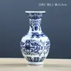 Vaso Boca Pequena Cerâmica Azul e Branco Porcelana Garrafa Mini Hidropônico Retrô Inserção de Flor Pendurar na Parede Inserção Ornamento Cerimônia do Chá Vaso para Flor Pequeno