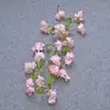 Cipós de Cerejeira Simulados com Folhas Enrolados em Tubos de Ar Condicionado, Tiras de Flores de Cipó, Cipós de Flores Artificiais, Cipós de Flores Decorativos