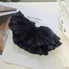 Goma para el Cabello de Intestino Grueso Estilo Coreano Tamaño Súper Grande Volantes Plisados Para Adelgazar la Cara Estilo Perezoso Goma para el Cabello de Malla Accesorio para el Cabello de Temperamento Versátil
