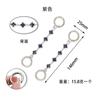 Cadena de extensión de bolsa de trébol de cuatro hojas de cristal ingenio cadena de extensión de bolsa de mahjong compra individual taller hecho a mano cadena corta venta caliente transfronteriza