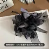 Goma para el pelo de malla con lazo de lunares estilo coreano para mujer, Cuerda para el pelo de estilo perezoso para coleta baja, Goma elástica para moño