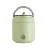 Lonchera de acero inoxidable 304, recipiente para el desayuno de gran capacidad, ideal como regalo, adecuado para el trabajo o la escuela, portátil, con compartimentos, hermético y mantiene la comida caliente