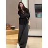 Cárdigan de Rayas de Color Contrastante para Mujer Primavera y Otoño Talla Grande Cubre Carne Estilo Casual Perezoso Chaqueta de Botones Top de Manga Larga de Gama Alta