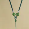 Cordón para Colgante de Cuentas Pequeñas, Cordón de Collar Tejido a Mano, Cordón para Collar con Colgante de Jade Pixiu Guanyin, Cordón Unisex