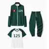 Sudadera Deportiva Infantil Otoño Cuello Alto Cremallera () Conjunto de Tres Piezas Azul Verde Oscuro X-O Nuevo Digital