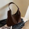 Bolsa Tote Grande Capacidade Transfronteiriça para o Dia a Dia Feminina 2025 Nova Vintage Fosca de Ombro/Axila Bolsa Balde Portátil