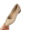 Sapatos femininos populares e versáteis de bico fino, novo modelo outono 2026, sapatos de trabalho confortáveis com sola macia, sapatos femininos baixos e planos