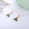 Aretes de Navidad Aretes de botón de Navidad Copo de nieve Año Nuevo Dibujos animados Árbol de Navidad Aretes colgantes Lote mixto Elementos navideños