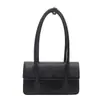 Bolsa de PU para Mujer Nueva Primavera 2026 Bolso de Hombro de Cuero con Cera de Aceite Moda Tendencia Color Verde Frijol Bolso de Axila Bolso Mensajero