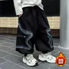 Calças de Fleece para Meninos Outono e Inverno 2025 Novas Roupas Infantis Calças Esportivas Casuais Engrossadas de Inverno Roupas de Inverno para Meninos