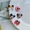 Corazón Creativo Forma Mickey Dibujo Animado Hecho a Mano DIY Pegamento de Crema Resina Accesorios Piezas Pequeñas Joyería Pasador Material Paquete Wholesale