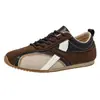 Zapatos de Entrenamiento Casuales Alemanes de Caña Baja Estilo Retro Moda Masculina Versátiles Zapatos Planos para Exteriores Zapatos de Nicho Colorido Bloque Estudiante Zapatos de Moda para Hombre