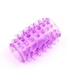 Anel Terapêutico Masculino de Silicone Sexy em Formato de Lagarta com Espinhos e Partículas de Contas de Dragão, Produto para Adultos
