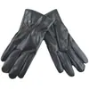 Luvas Térmicas com Tela Sensível ao Toque para o Inverno, Modelos Masculinos e Femininos, Espessadas e Forradas com Lã, à Prova de Vento e Frio, Luvas de Couro para Ciclismo de Motocicleta ao Ar Livre Venda por Atacado