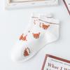 Meias curtas femininas primavera e outono algodão puro cano baixo finas meias femininas de algodão cano baixo tornozelo primavera e verão moda ins meias curtas
