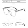 Gafas Transparentes Grises Anti-Radiación de Luz Azul Dr.Lolly para Mujer, Montura Ovalada, Efecto Adelgazante Sin Maquillaje, Adecuadas para Lentes Graduados