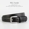 Nuevo Cinturón para Mujer Simple Versátil Estudiante Coreana Decorativo Delgado Estilo Coreano Cinturón Negro en Stock