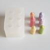 Molde de Silicone para Vela Perfumada Mini Cilindro Estilo Ins Coreano de 6 Peças DIY Molde para Decoração de Bolo de Chocolate