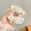Nuevos Scrunchies de Cuadros con un Toque de Lujo, Estilo Retro Perezoso, Goma para el Cabello Oversize, Elegante Accesorio para el Cabello