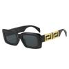 Nuevas gafas de sol cuadradas transfronterizas 2023, gafas de sol de calle versátiles de diseñador de marca simple de moda europea y americana para mujer