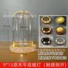 Bloques de Construcción Yongshenghua Cubierta de Vidrio a Prueba de Polvo Hecha a Mano Luz Luminiscente LED Interruptor Metálico Táctil Lateral Caja de Exhibición Transparente